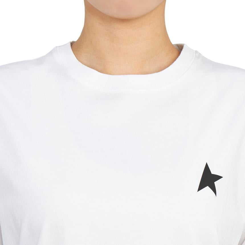 GOLDEN GOOSE Women’s Short Sleeve T-Shirt White Cotton