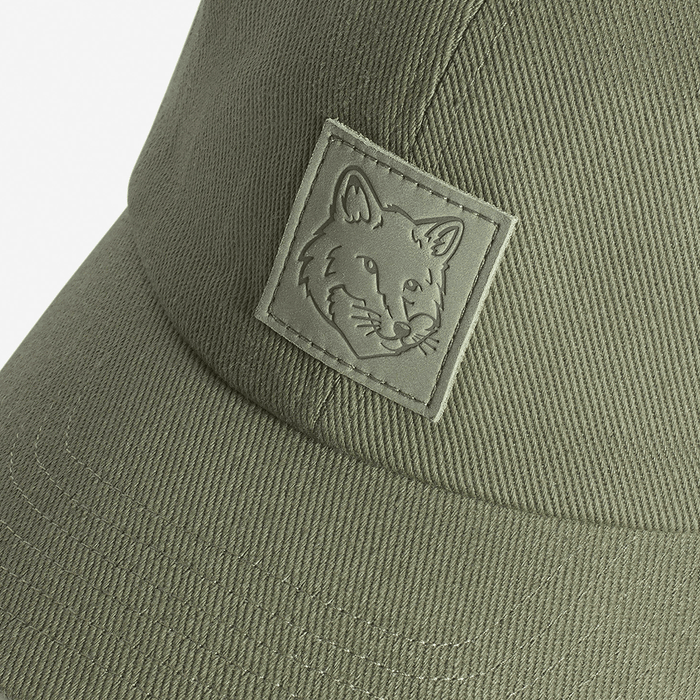 Maison Kitsune Bold Fox Logo Unisex Cotton Baseball Cap OM06104 WW0096