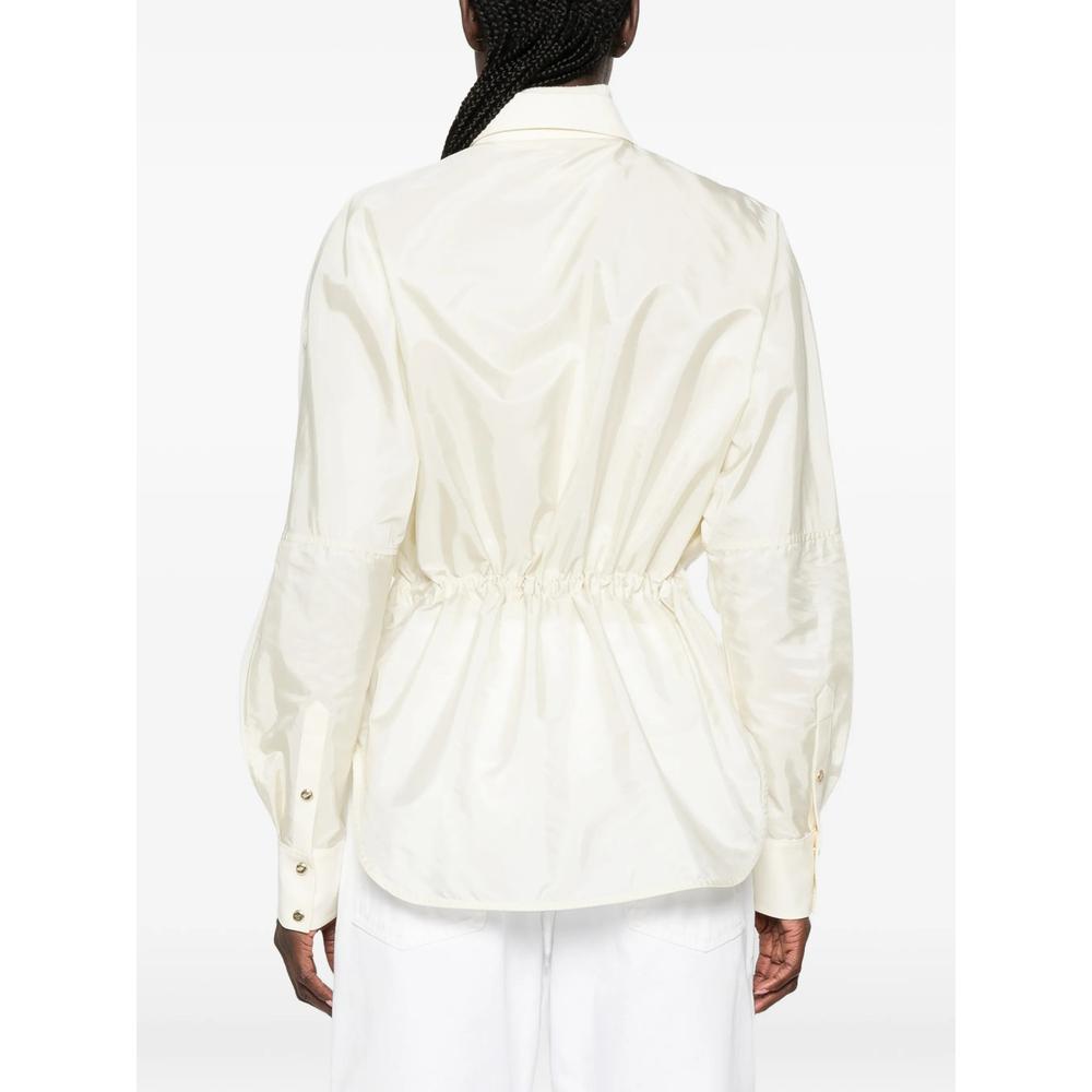 Moncler Long Sleeve Button-Up Shirt Women’s White Cotton
