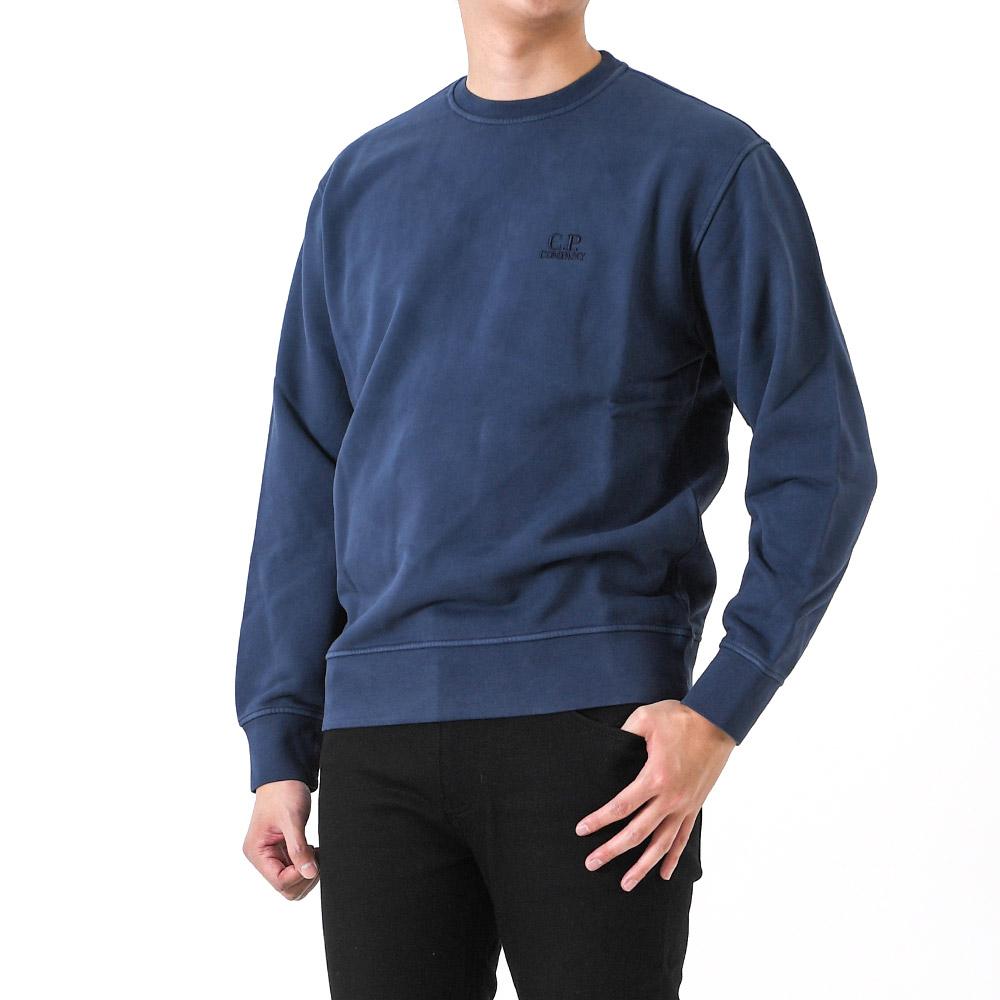 CP Company Embroidered Logo Sweatshirt Blue Men’s