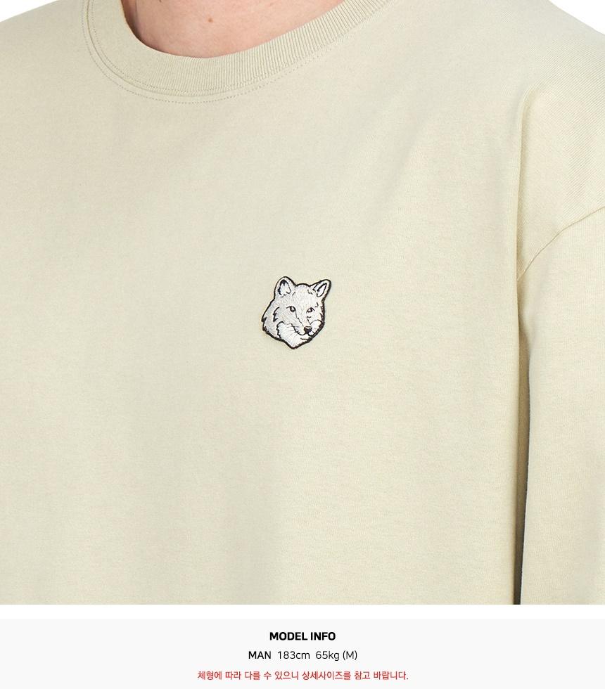Maison Kitsune Bold Fox Head Logo Men’s Long Sleeve T-Shirt LM00109KJ0118 P129