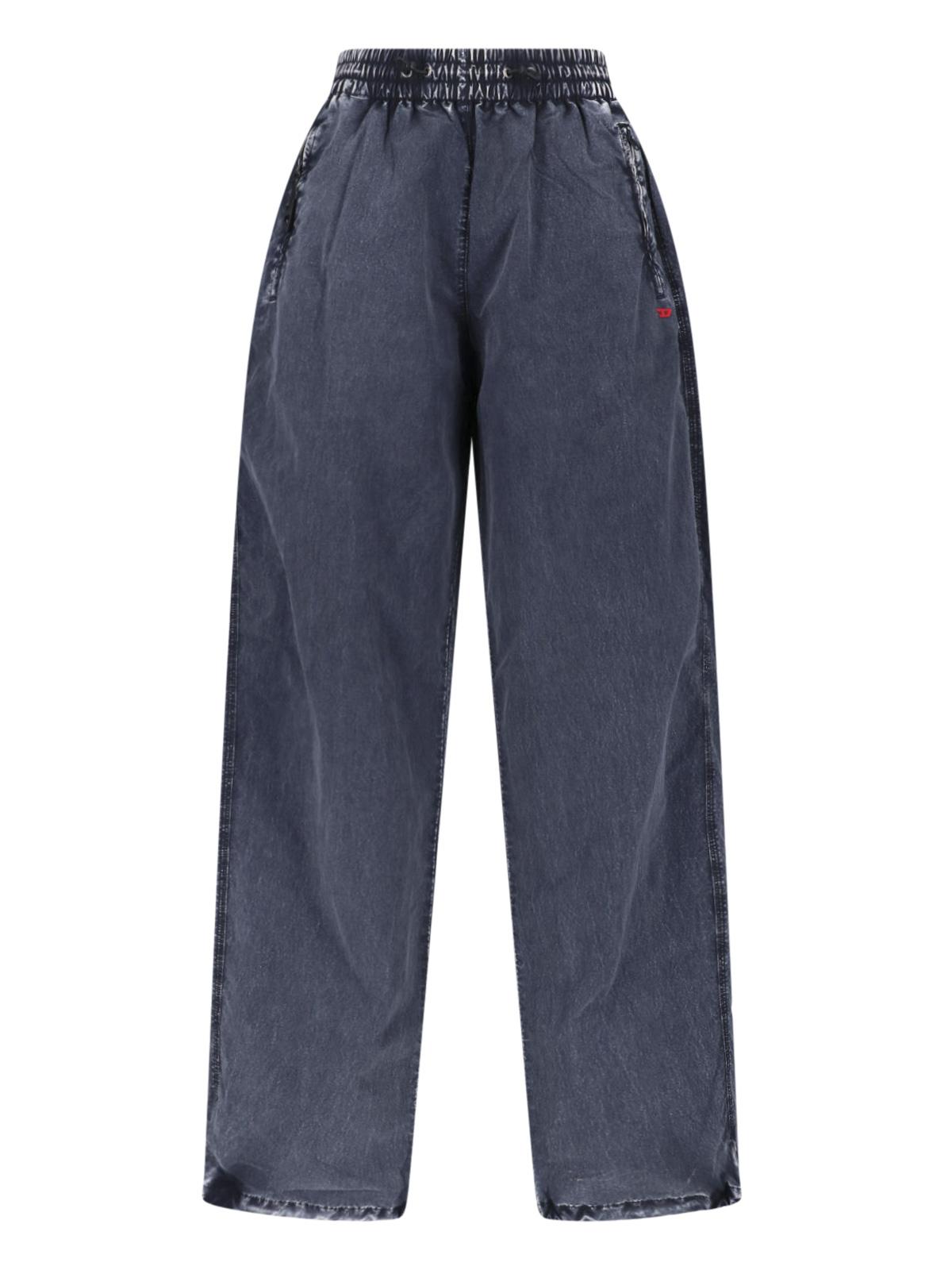 DIESEL Black Cropped Trousers Women’s Pants