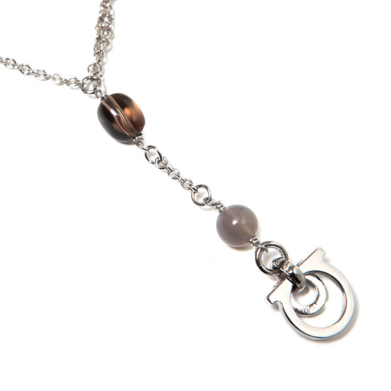 Ferragamo Gold-Tone Pendant Necklace FN 18 2936