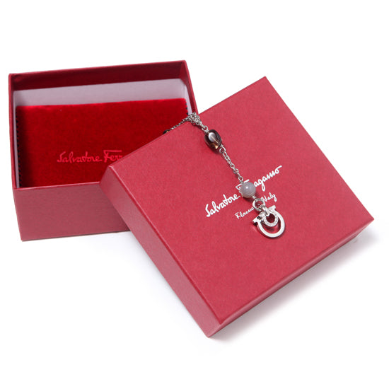 Ferragamo Gold-Tone Pendant Necklace FN 18 2936