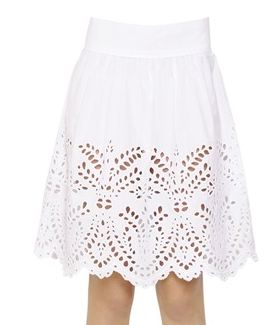 Isabel Marant Embroidered Cotton Midi Skirt
