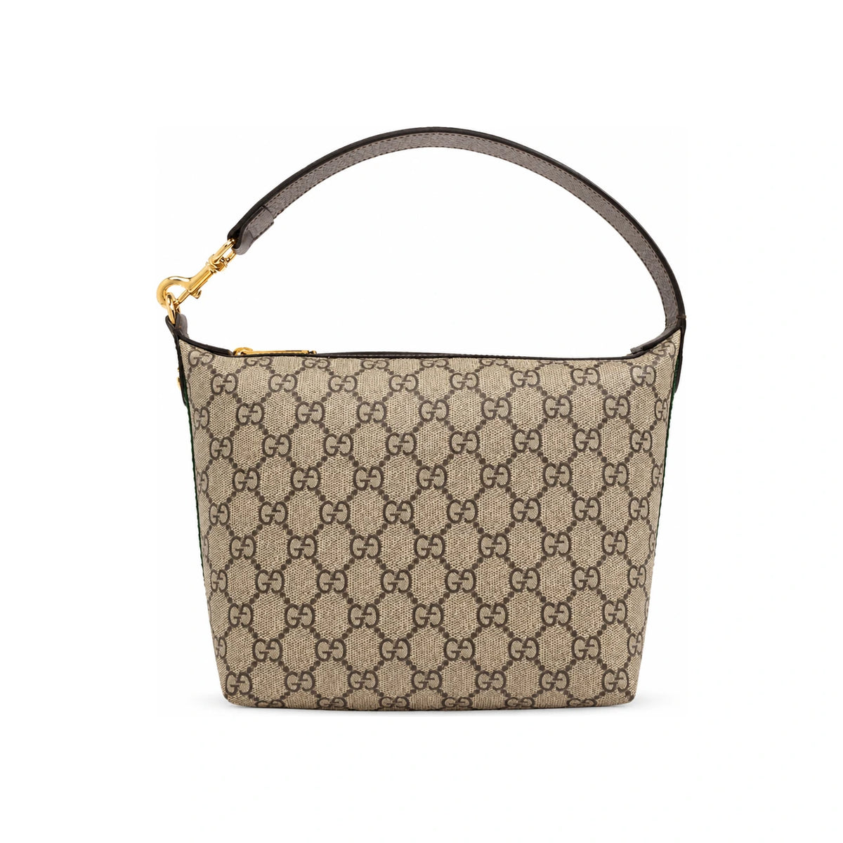 GUCCI Ophidia Mini Shoulder Bag Brown GG Supreme Canvas Leather Trim
