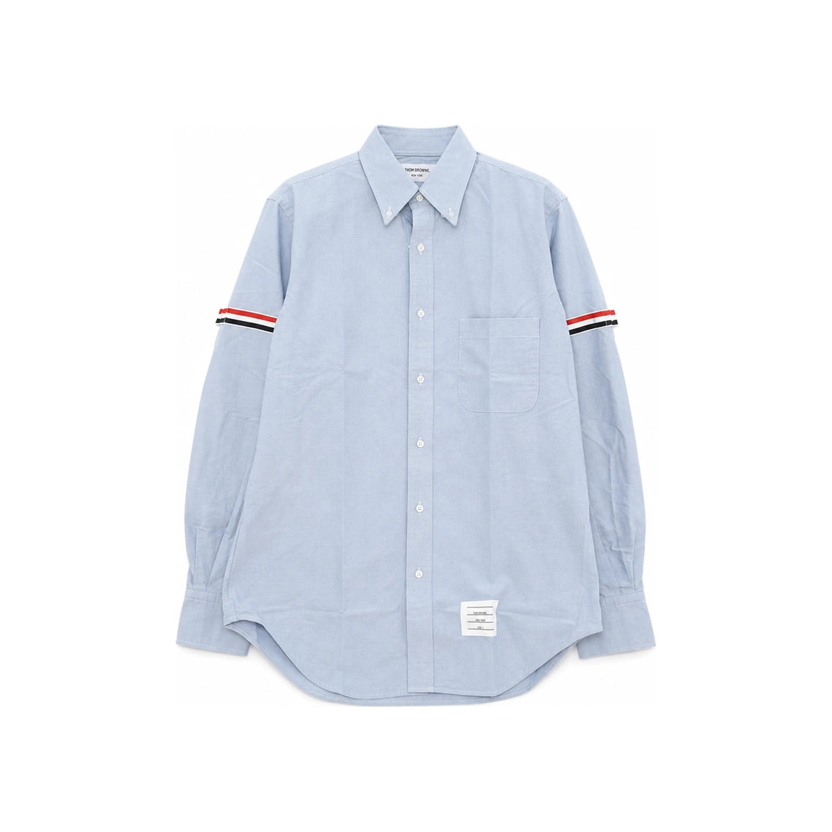 THOM BROWNE Cotton Oxford Armband Classic Long Sleeve Shirt