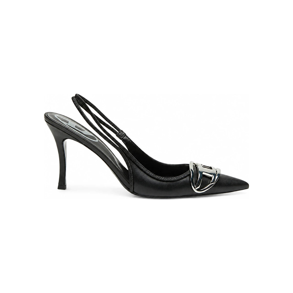 DIESEL Black D Venus Slingback Heels