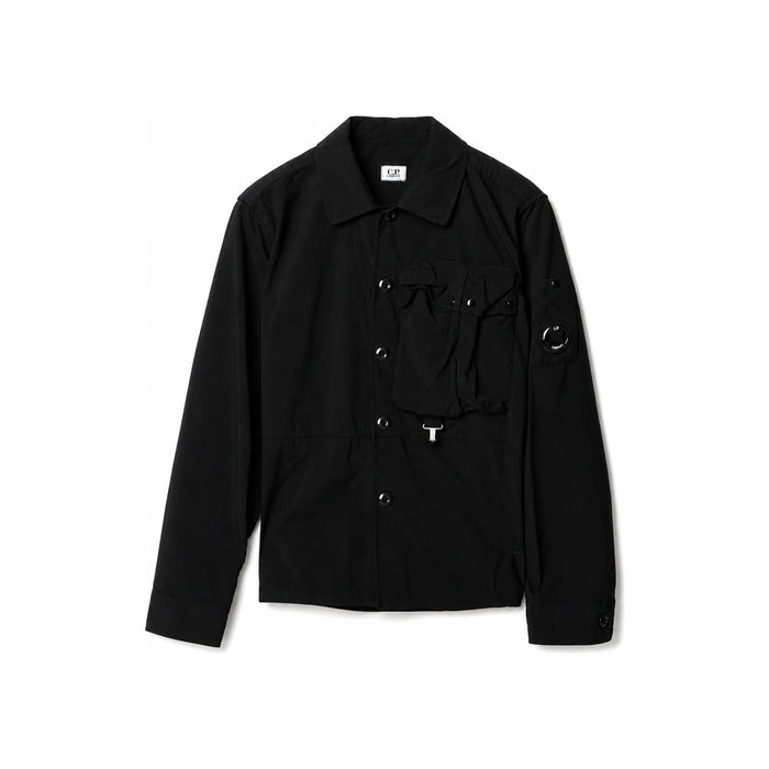 CP Company Lens Badge Shirt Jacket Black