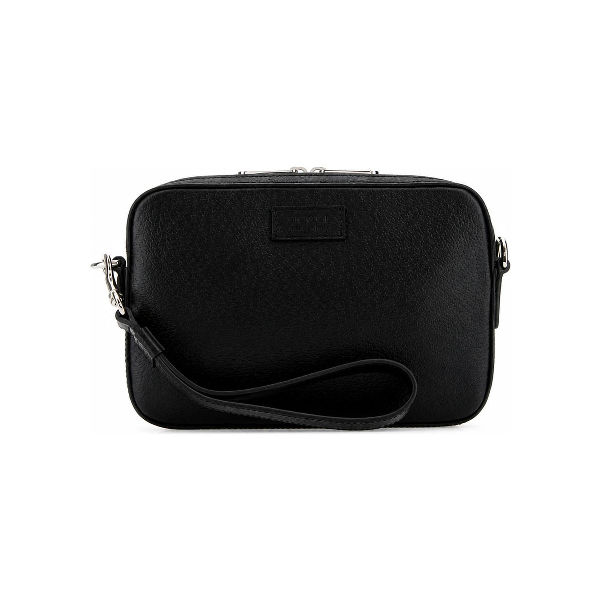 GUCCI Black Leather Crossbody Bag