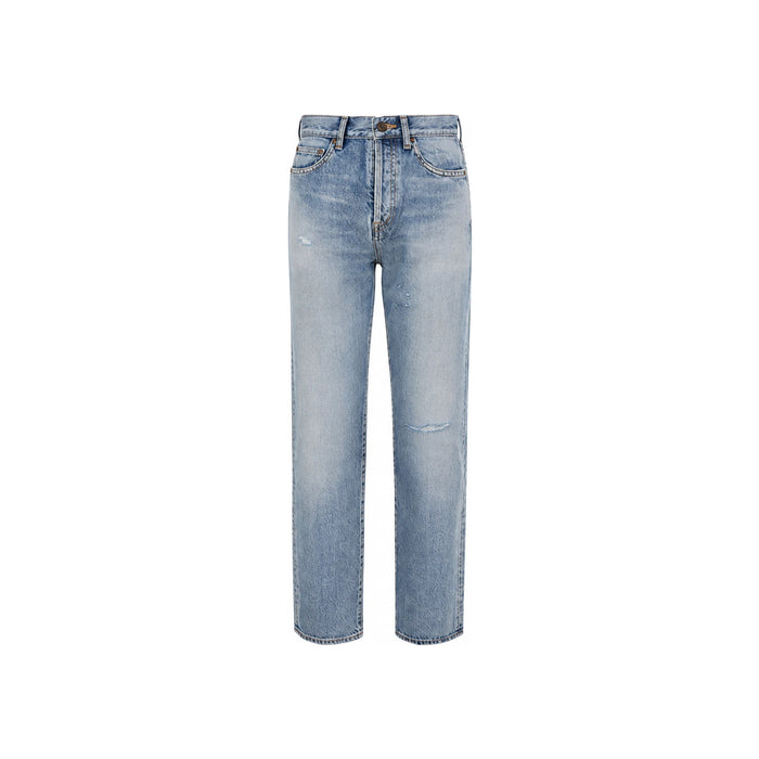 Saint Laurent Santa Monica Slim Fit Blue Denim Jeans