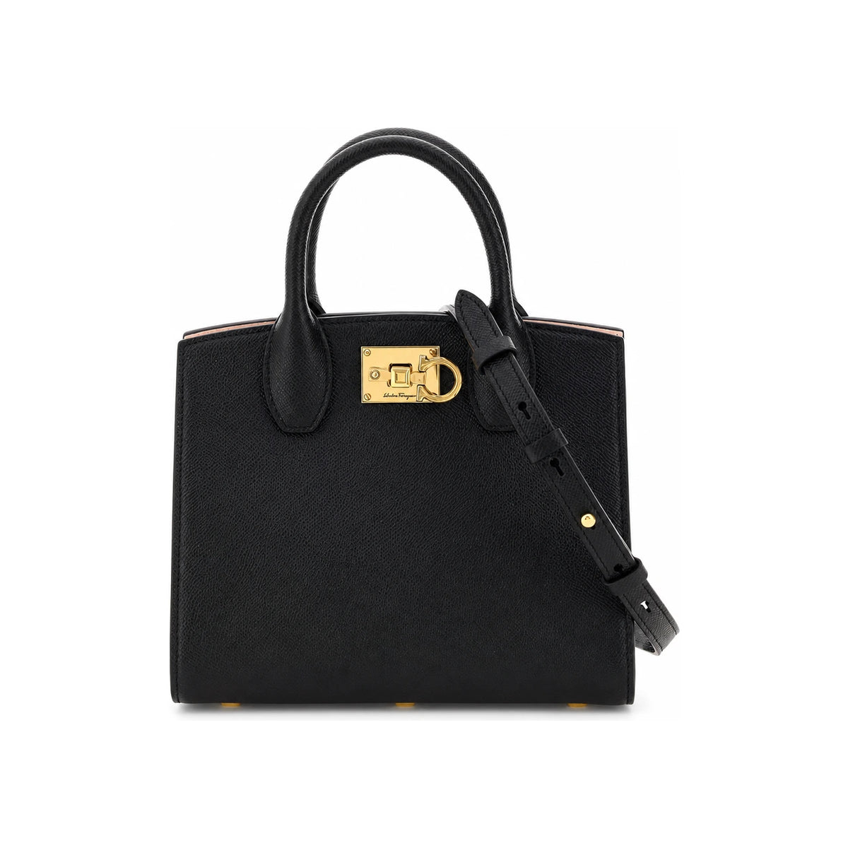 Ferragamo Studio Box Leather Tote Bag