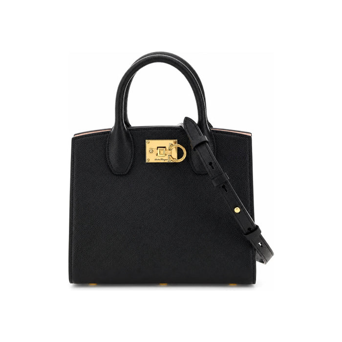 Ferragamo Studio Box Leather Tote Bag