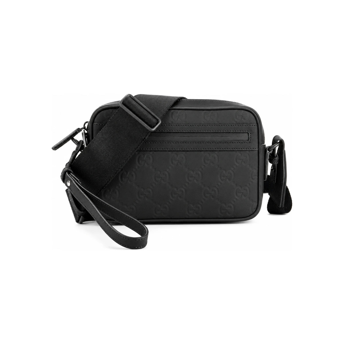 GUCCI Black Rubber Small Crossbody Bag Unisex