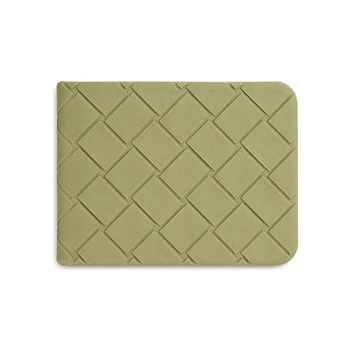 Bottega Veneta Intrecciato Light Khaki Leather Bifold Wallet