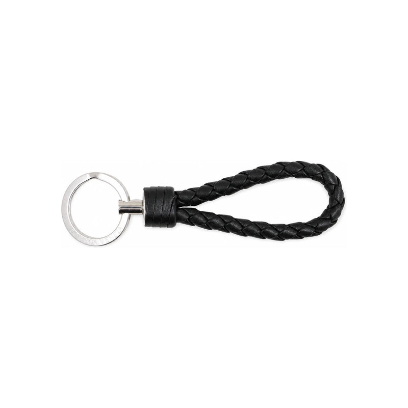 Bottega Veneta Intrecciato Nappa Leather Keyring Black