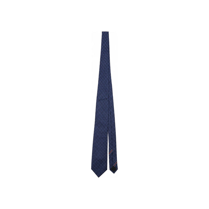 GUCCI Navy Pattern Silk Tie 456520 4B002 4168 GG