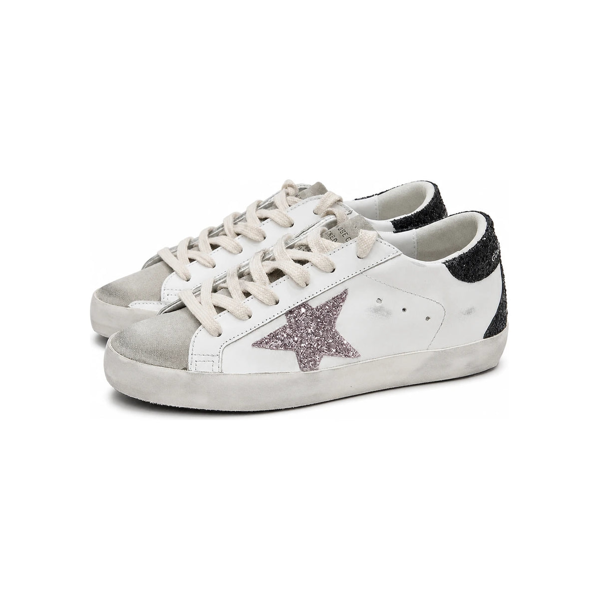 GOLDEN GOOSE Glitter Superstar Low-Top Sneakers