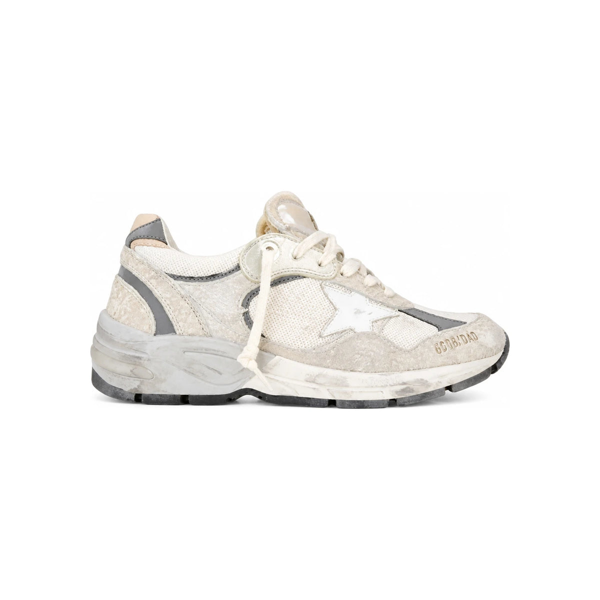GOLDEN GOOSE Women’s Dadstar Low-Top Sneakers White Leather