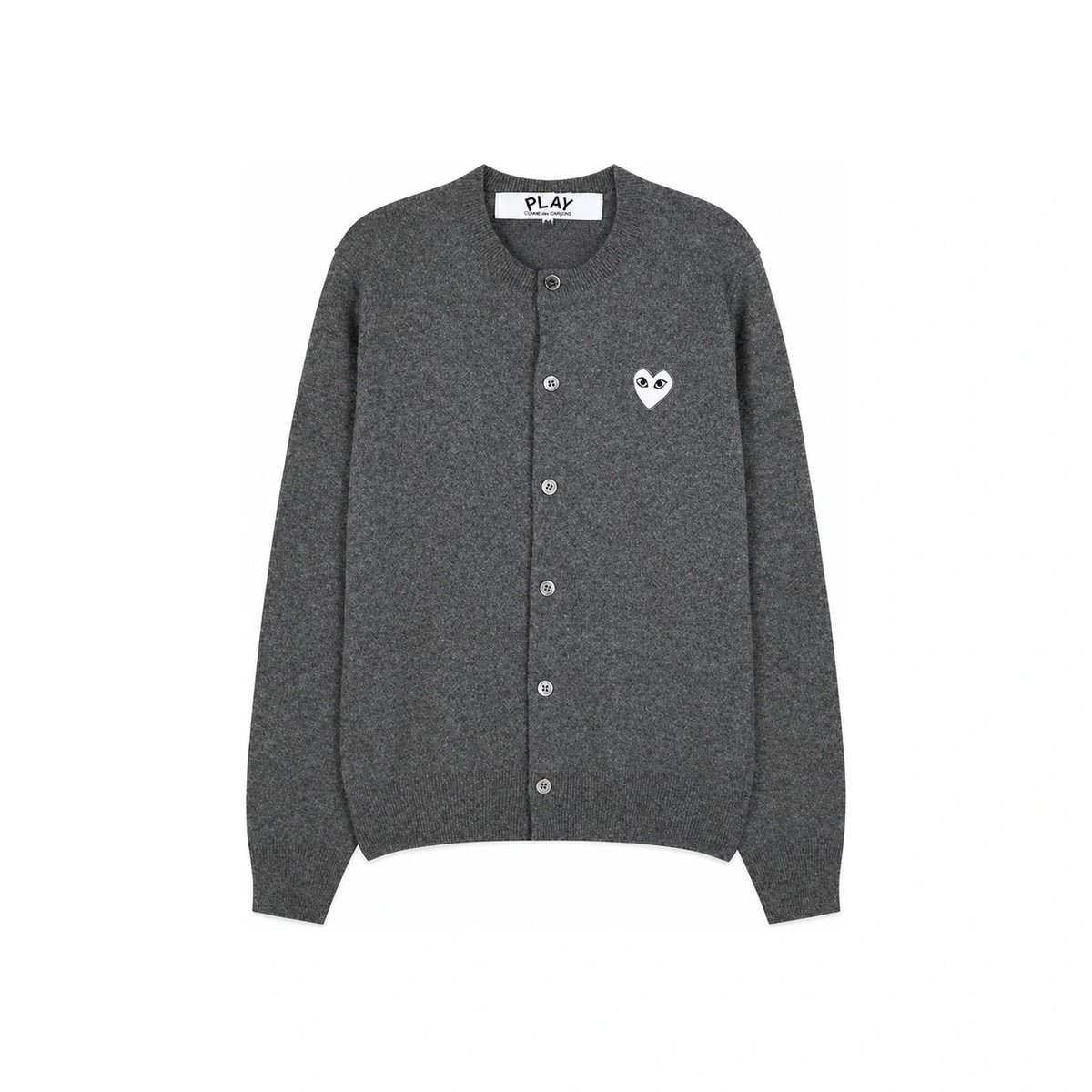 Comme des Garcons White Patch Unisex Knit Cardigan AX N061 051 3