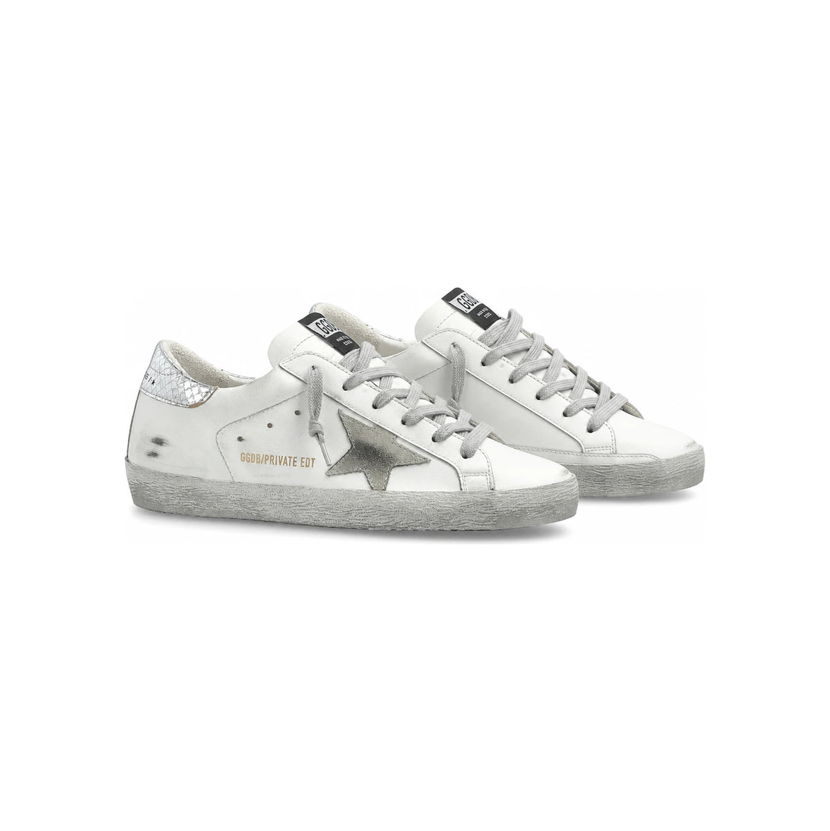 GOLDEN GOOSE Superstar White Leather Low-Top Sneakers Women