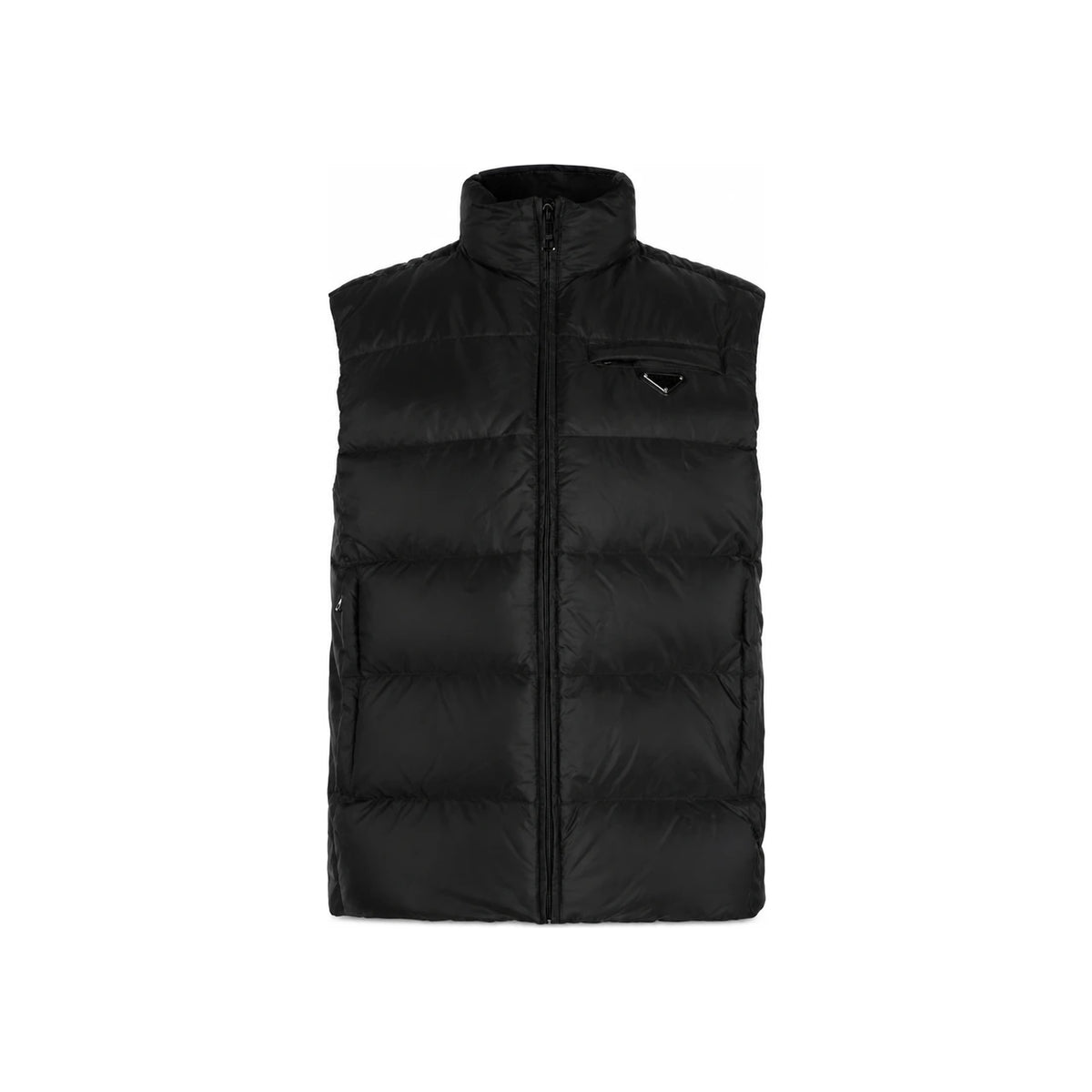 PRADA Triangle Logo Re-Nylon Padded Down Vest
