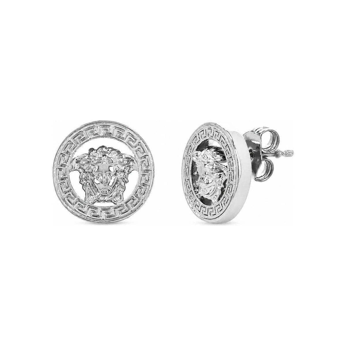 Versace Medusa Logo Gold-Tone Stud Earrings 1018955 1A00620 3J030