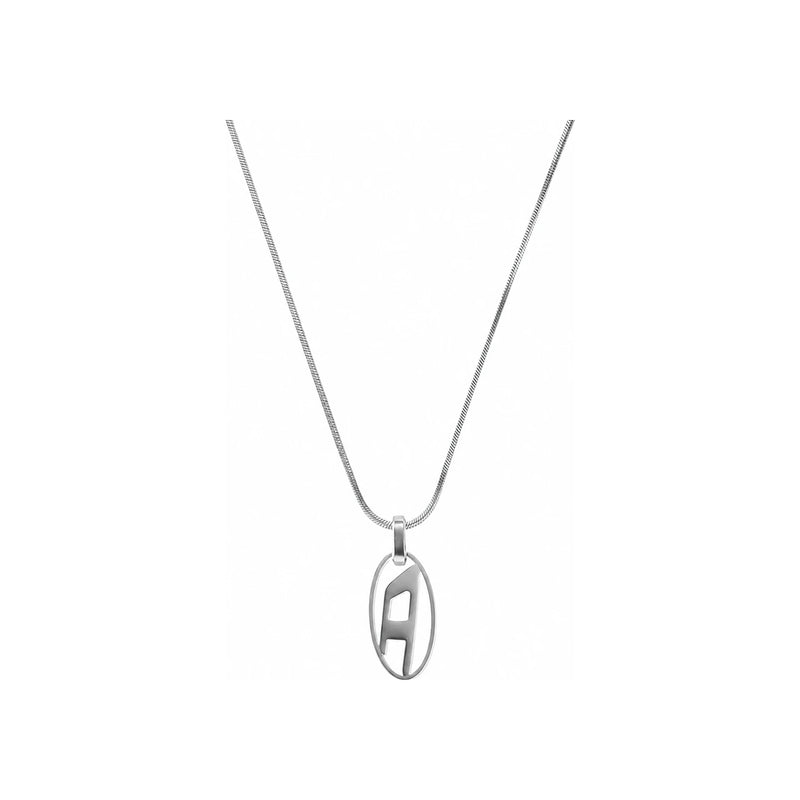 DIESEL Stainless Steel Logo Pendant Necklace Unisex DX1342040