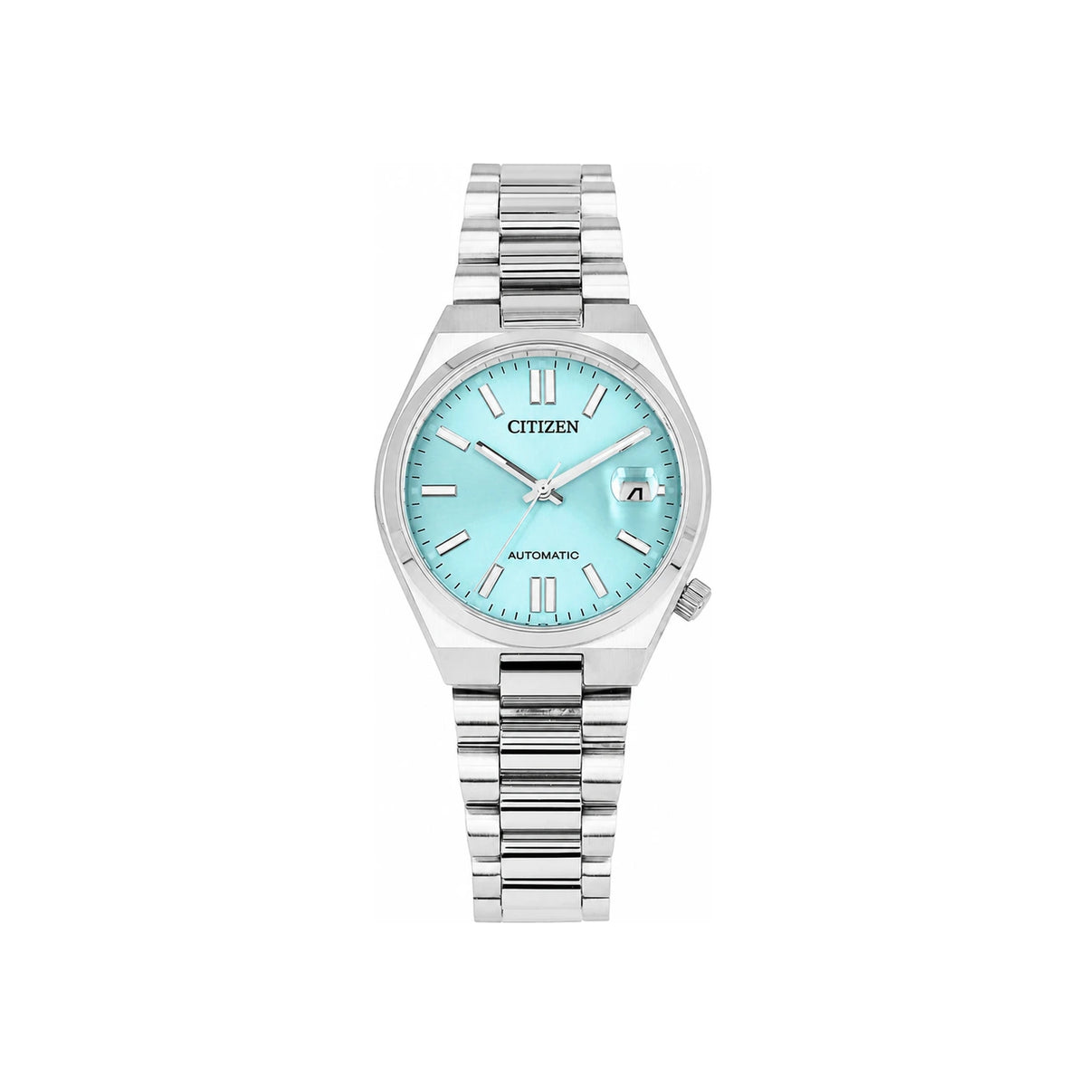 CITIZEN Unisex Stainless Steel Watch Silver-Blue Dial NJ0200 50L