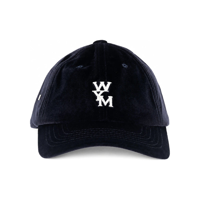 WOOYOUNGMI Velvet Logo Baseball Cap Navy Unisex W233AC51 993N