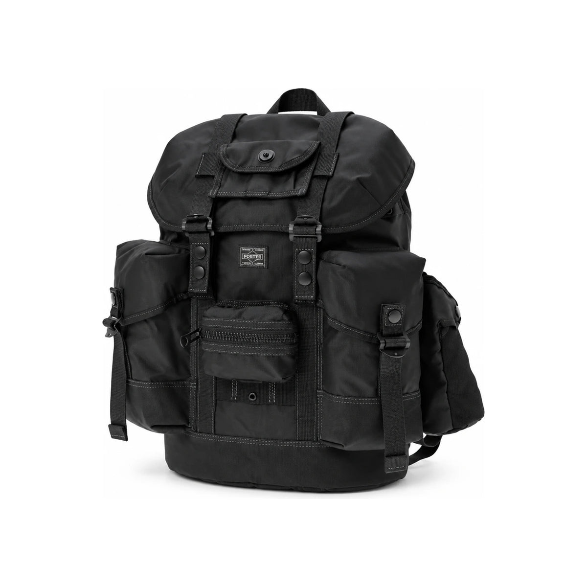 PORTER Unisex Backpack with Pouch Alice Pack Black Nylon 502 05957