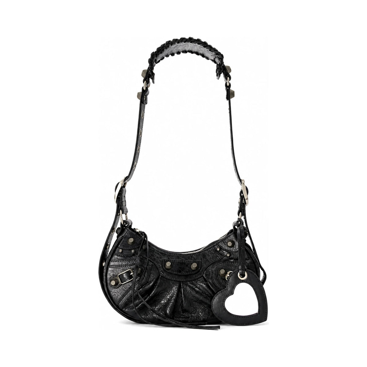 BALENCIAGA Le Cagole XS Shoulder Bag Black Leather