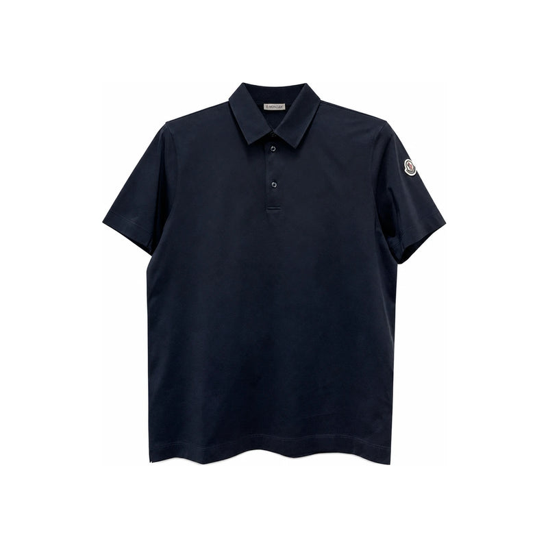 Moncler Logo Patch Cotton Pique Short Sleeve Polo Shirt 8A00018 8390X 778