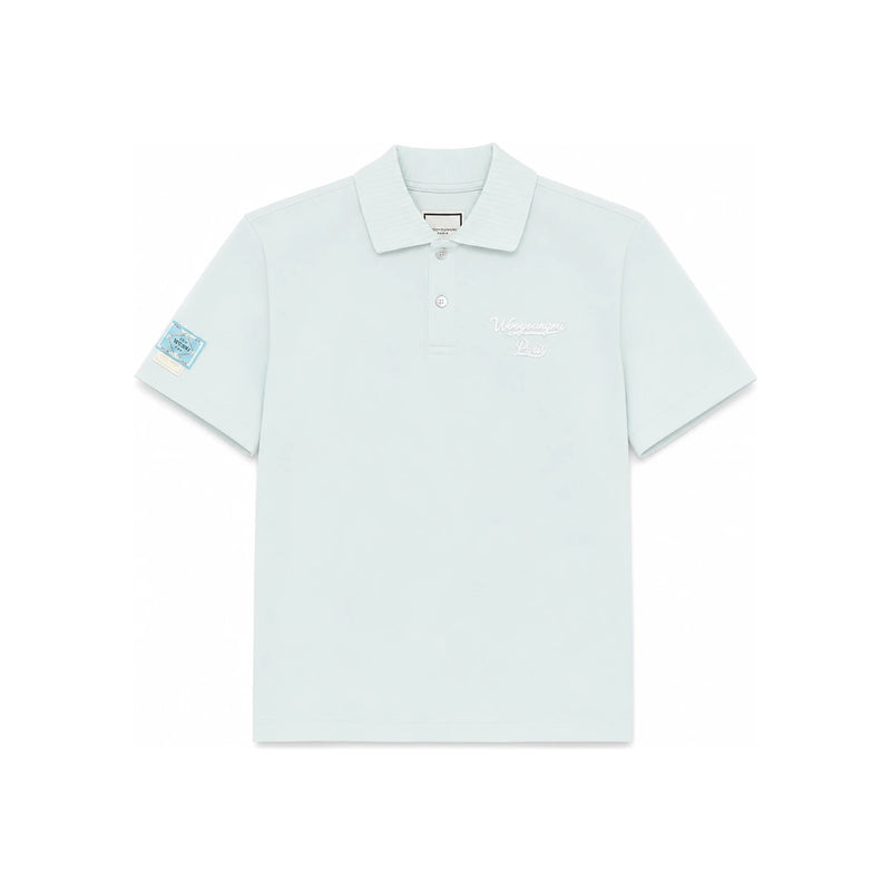 WOOYOUNGMI Patch Logo Short Sleeve Polo Shirt Women’s PK Tee M251TS17772L