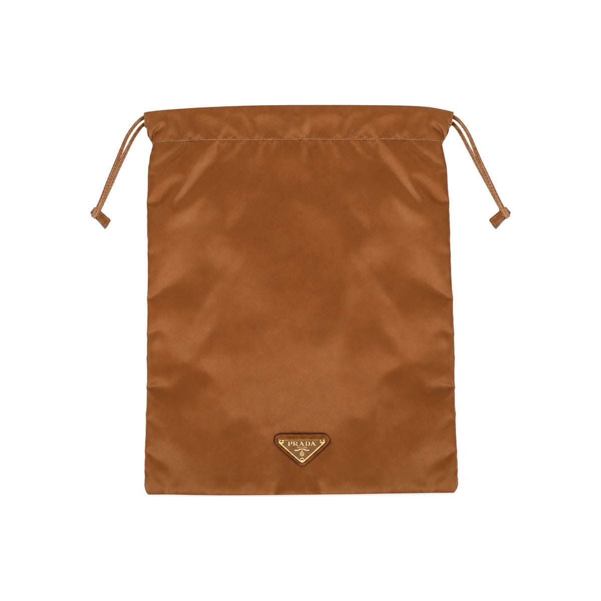 PRADA Nylon Pouch Brown Zip Clutch Bag 1NK001 2HG6 F0134