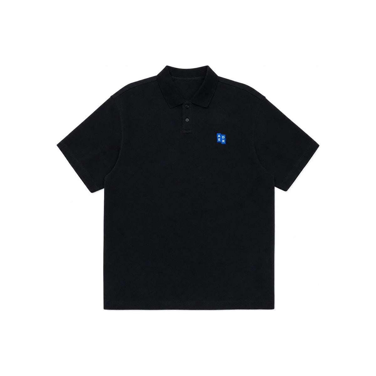 ADER ERROR Significant TRS Tag Polo T-Shirt Black BO42FYPL0201BK