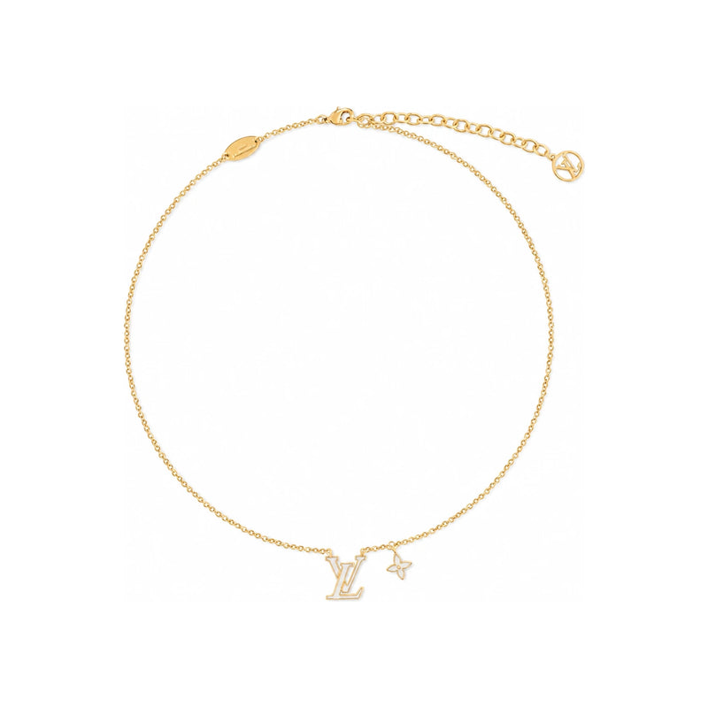Louis Vuitton LV Iconic Enamel Necklace White