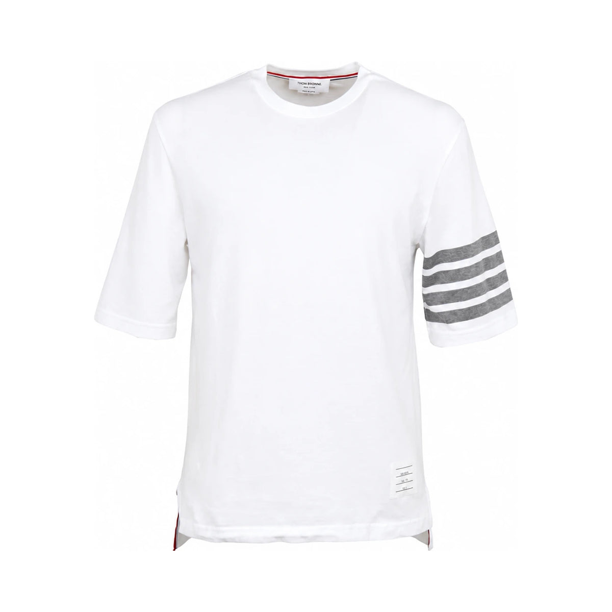 THOM BROWNE Men's 4-Bar Stripe Sleeve Crewneck T-Shirt