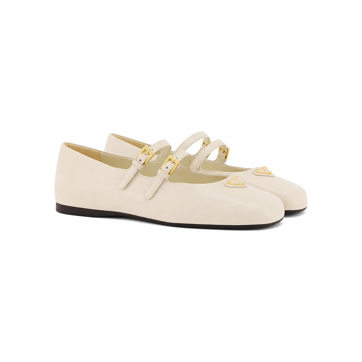 PRADA Double Strap Women’s Ballet Flats 1F794N 3A9S F0304