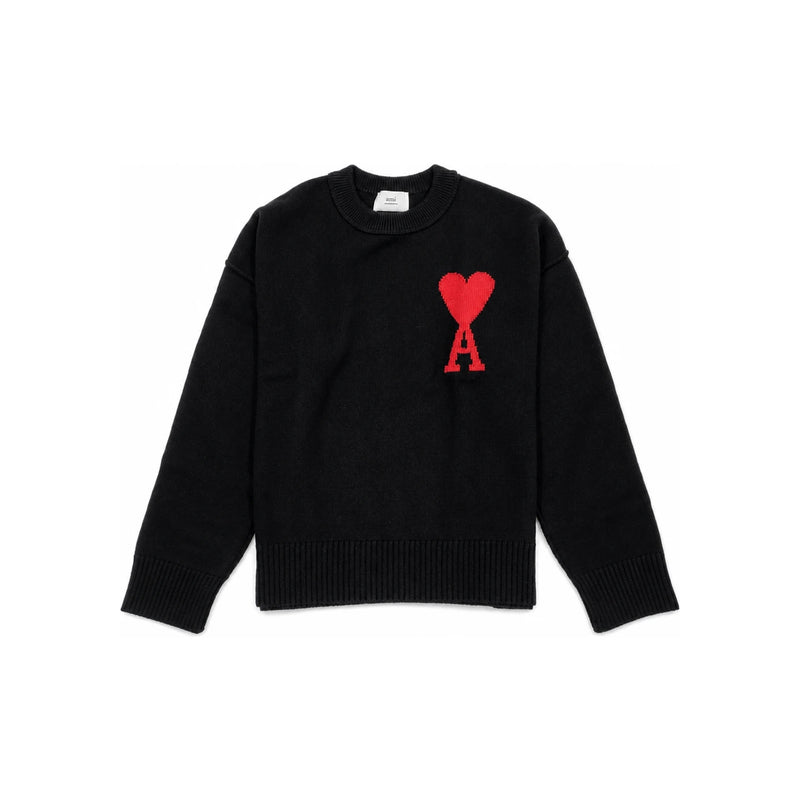 AMI Unisex Crewneck Knit Sweater BFUKS006 018 009