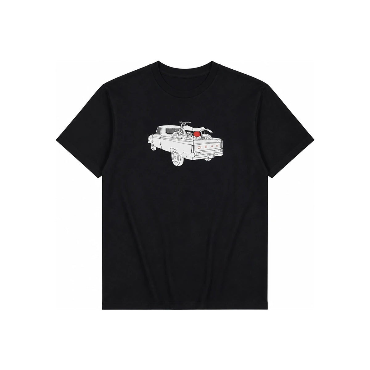 Deus Ex Machina Cavi Logo Graphic T-Shirt Black Men’s DMW91808D BLK
