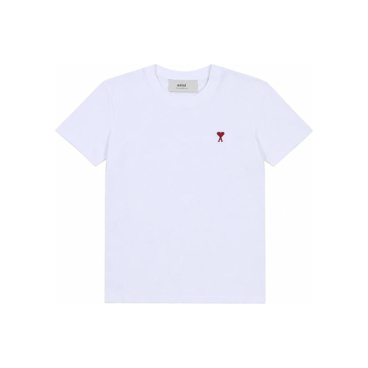 AMI Small Heart Logo Unisex Short Sleeve T-Shirt BFUTS035 724 100