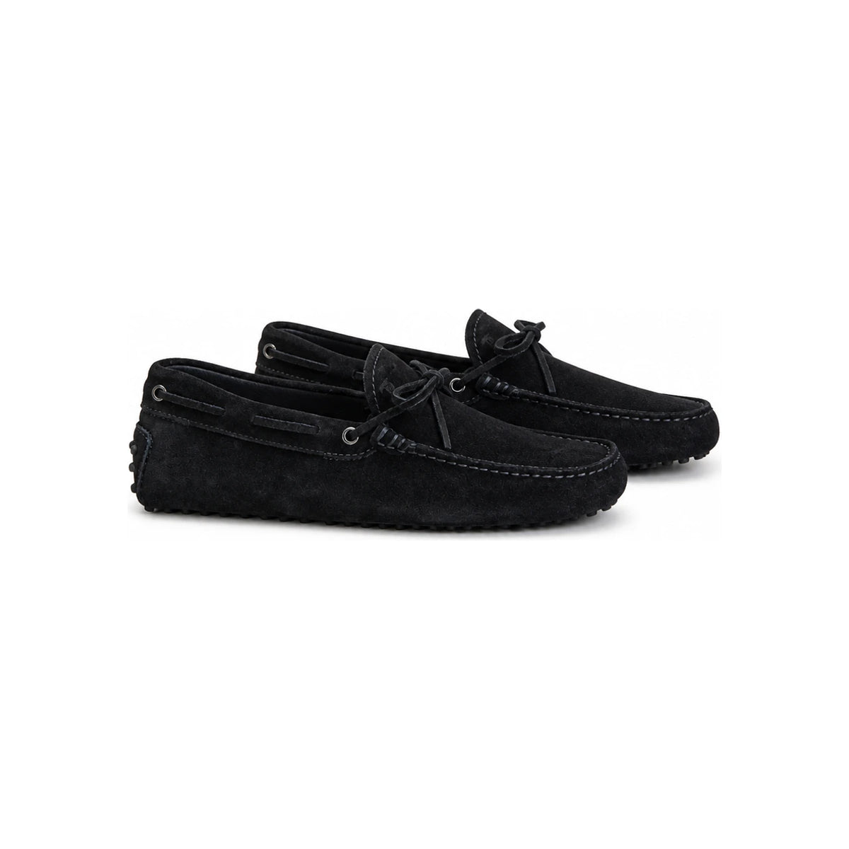 Tods New Gommino Suede Driving Loafers Black XXM0GW05470 RE0 B999