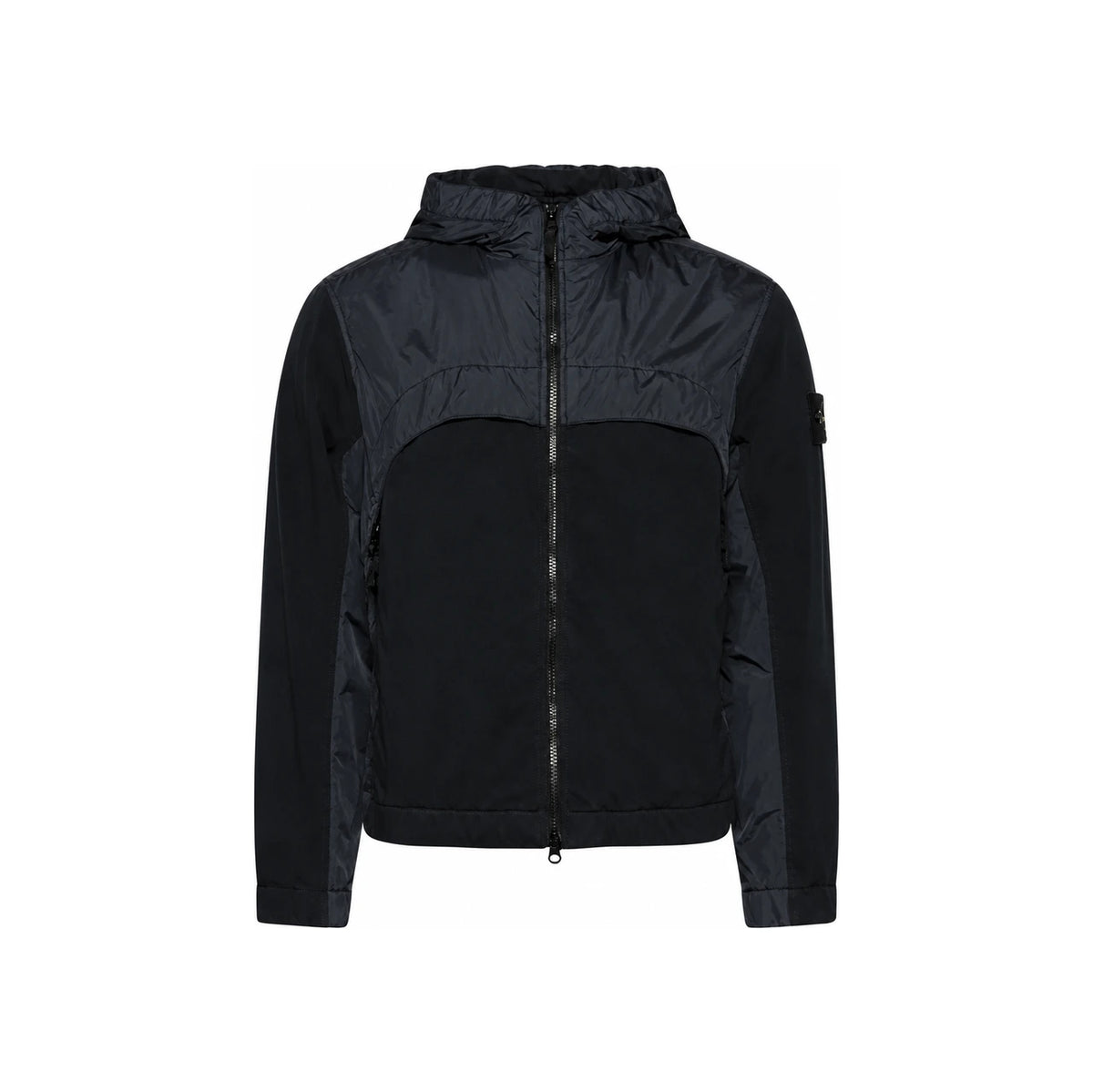 STONE ISLAND Crinkle Reps RNY Hooded Jacket Black