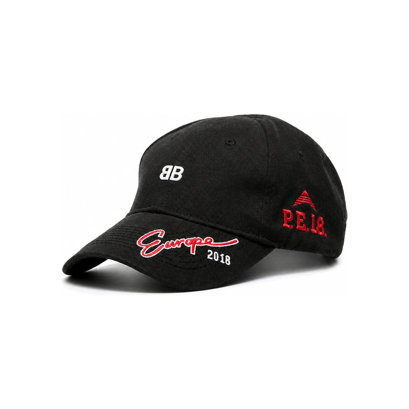BALENCIAGA Europa Embroidered Logo Baseball Cap 506241 410B7 1074