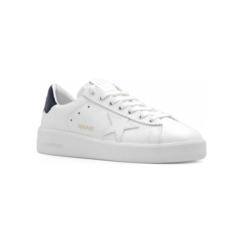 GOLDEN GOOSE White Shiny Heel Tab Women's Low Top Sneakers