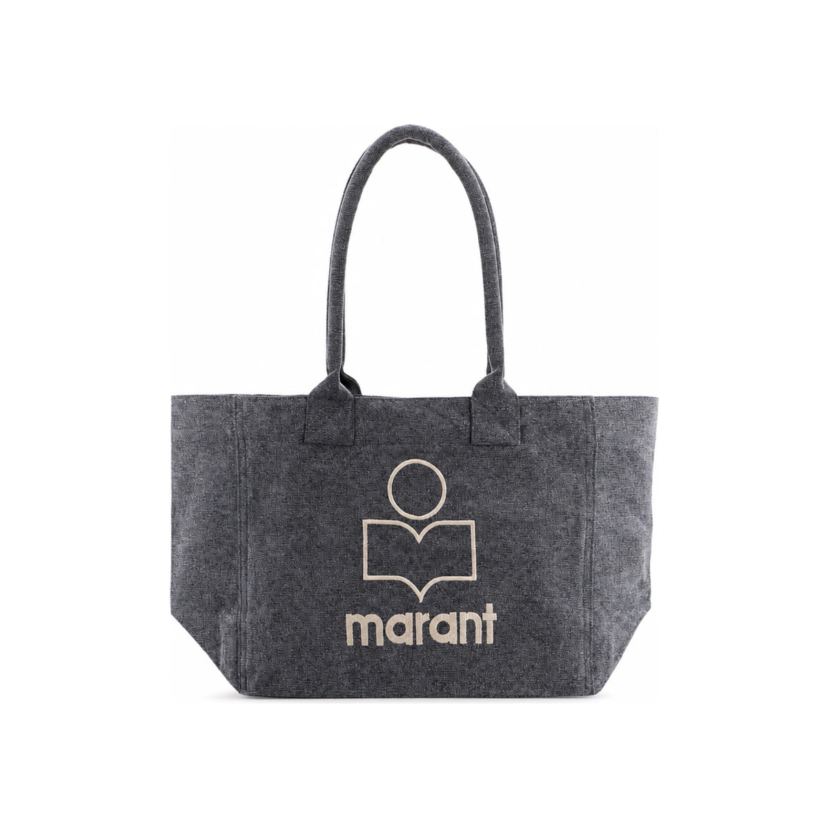 Isabel Marant Yenky Zip Tote Bag Women’s Beige Canvas Leather Trim