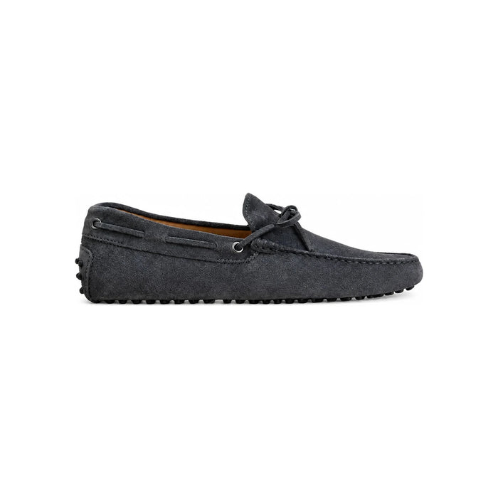 Tods New Gommino Suede Driving Loafers Dark Gray Men’s