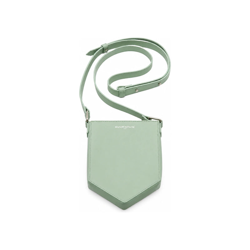 Maison Kitsune Strap Neck Pouch Mist Crossbody Bag IU05527LC0025 P322