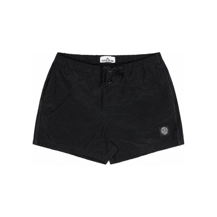 STONE ISLAND Logo Patch Swim Shorts Black B100006 S0043 V0029
